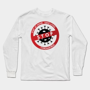 Stop coronavirus 1 Long Sleeve T-Shirt